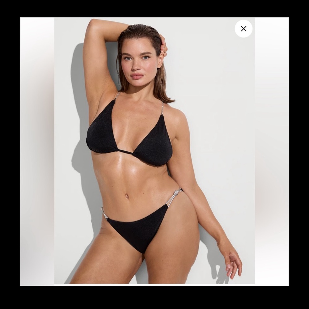 NWT Victoria Secrets bikini Shine Rope sold out online XL top, M, L bottoms